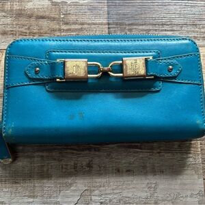 Juicy Couture Teal Wallet with Lock